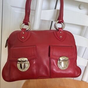 Marc Jacobs Top Handle Push Lock pockets Satchel / Shoulder Bag